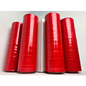Stretch Wrap Film For Hand Dispenser, Cast, 80 Gauge, 18"W x 1500'L, Red Tint