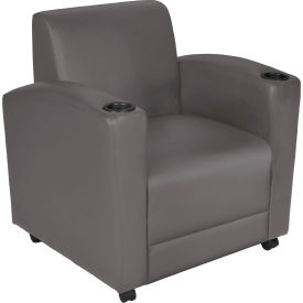 Regency Nova Lounge Chair, Vinyl Seat, Gray