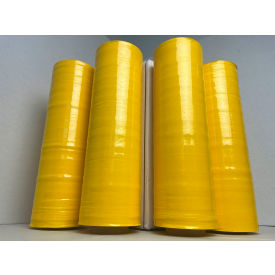 Stretch Wrap Film For Hand Dispenser, Cast, 80 Gauge, 18"W x 1500'L, Yellow Tint
