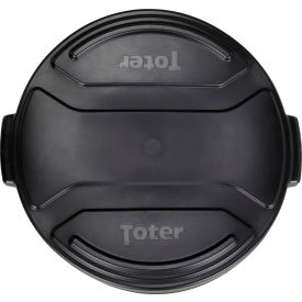 Round Trash Can Lid, 32 Gallon Capacity, Black