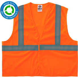 Recycled Hi-Vis Safety Vest, L/XL, Orange