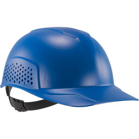 Vented Hard Shell Bump Cap, Short Brim, One Size Fits Most, Blue