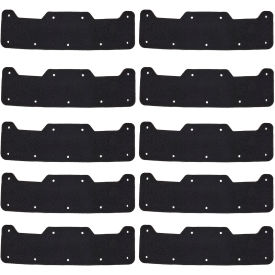 Skullerz 8953 Hard Shell Bump Cap Sweatband Replacement, Black, Pack of 10