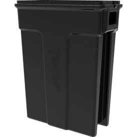 Slimline Rectangular Trash Can, 23 Gal. Cap., Black