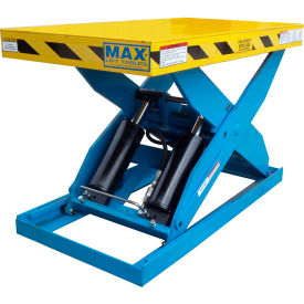 Max-Lift Standard Scissor Lift Table, Foot Operated, 6000 lb. Capacity, 48"L x 48"W, 460V