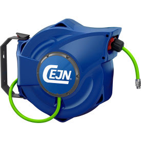 Safety Retractable Hose Reel, Spring Rewind, 232 PSI, 3/8" ID x 46'L