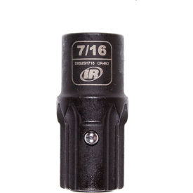 SAE Standard Impact Socket, 7/16" Drive, Black
