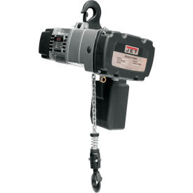 Electric Chain Hoist, 1 Ton Capacity, 10' Lift, 4/18 FPM, 110V