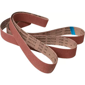 Sanding Belt, Aluminum Oxide, 120 Grit, 48"L x 2"W, Pack of 3
