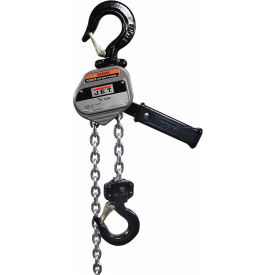 Lever Hoist with Shipyard Hooks, 1-1/2 Ton Capacity, 10' Lift