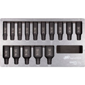 Drive Hex Deep Metric Impact Socket Set, 6 Point, 15 Piece