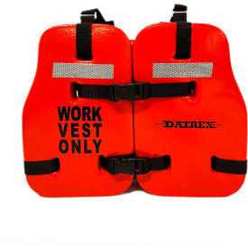Commercial Work Vest, Vinyl Dip, USCG Type V, Adult/Universal, Orange