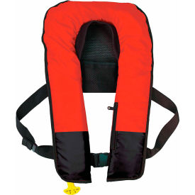 Manual/Automatic Inflatable Life Jacket, USCG Type V, Adult/Universal, Orange/Black