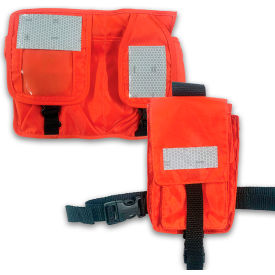 Pocket For Commercial Work Vest, Polyester, Orange, Pack of 2