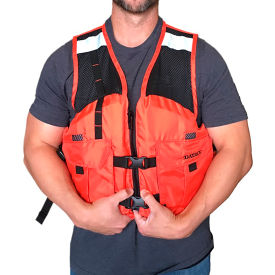 Maxflow Life Vest, Mesh, USCG/TC Type III, S, Orange