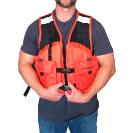 Maxflow Life Vest, Mesh, USCG/TC Type III, 3XL, Orange