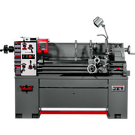 EVS-1440B Electronic Lathe with Newall DP700 DRO, Taper Attach & Collet Closer, 3PH, 230V