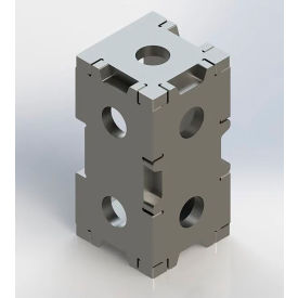 Square Block, 11-3/4"L x 7-3/4"W x 4"H