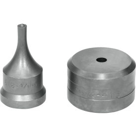 Round Punch & Die Set, 1/4"