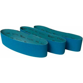 Zirconium Oxide Belt, 4" x 36", 120 Grit, Pack of 3