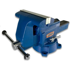 BV-8I Bench Vise with Integrated Pipe Jaws, 8" Jaw Width, 4" Throat Depth