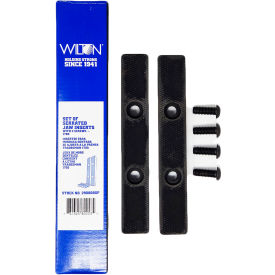 Set of Boxed Serrated Jaw Inserts with 4 Screws For 1765 Vise