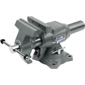 650P Multi-Purpose Bench Vise with Swivel Base, 6-1/2" Jaw Width, 3-1/4" Throat Depth