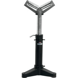 V-Roller Stationary Material Support Stand, 23" - 38-1/2"H