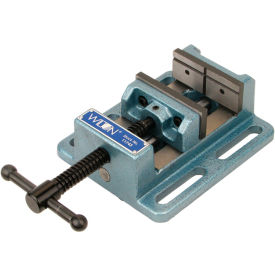 LP4 Low Profile Drill Press Vise with Stationary Base, 4" Jaw Width, 1-1/2" Jaw Depth
