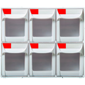 FO-306 Tip Out Bin Drawer, 6 Drawers, 15 lb. Capacity, 4-1/8"L x 11-7/8"W x 10"H