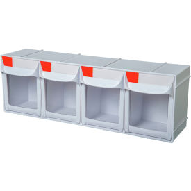 FO-604 Tip Out Bin Drawer, 4 Drawers, 40 lb. Capacity, 6-5/8"L x 23-11/16"W x 8"H