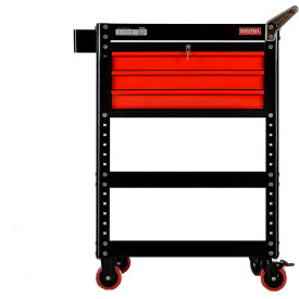 Tool Cart w/ 3 Modular Drawers & 2 Shelves, 800 lb. Capacity, 22"Wx34-3/8"Dx42-1/2"H