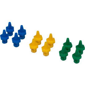 PowerQUAD Injector Nozzle Set, Blue/Yellow/Green, 3 Sets of 4 Nozzles