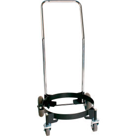 PowerQUAD 20/30 Gallon Push Dolly, Black/Metal