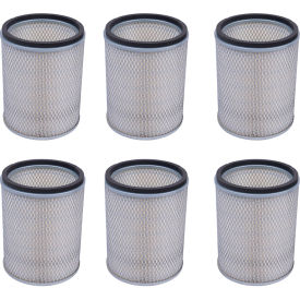PowerQUAD Standard Filter, Metal/Black, Pack of 6