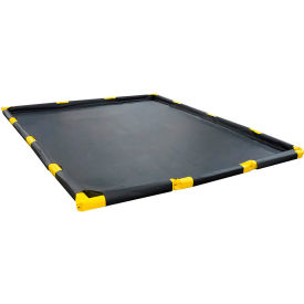 Stinger Spillpal Foam Wall Spill Containment Berm, 8'L x 6'W x 4"H, Black