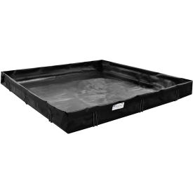 L-Bracket Spill Containment Berm, 30'L x 10'W x 12"H, Black