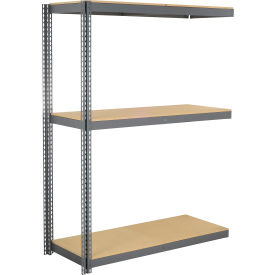 3 Shelf Heavy Duty Boltless Shelving Add On 60"W x 18"D x 60"H Wood Deck