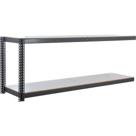 2 Shelf Standard Duty Boltless Shelving Add On 96"Wx48"Dx36"H Laminate Deck