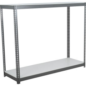 2 Shelf Heavy Duty Boltless Shelving Starter 36"Wx18"Dx36"H Laminate Deck