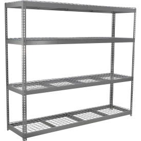 4 Shelf Standard Duty Boltless Shelving Starter 96"W x 30"D x 60"H Wire Deck