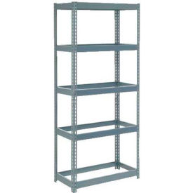 5 Shelf Heavy Duty Boltless Shelving, Starter, 36"W x 12"D x 120"H, No Deck