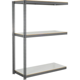 3 Shelf Heavy Duty Boltless Shelving Add On 72"Wx30"Dx48"H Laminate Deck