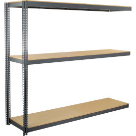 3 Shelf Standard Duty Boltless Shelving Add On 96"W x 18"D x 96"H Wood Deck