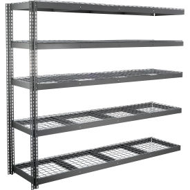 5 Shelf Standard Duty Boltless Shelving Add On 96"W x 18"D x 96"H Wire Deck