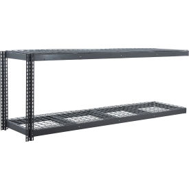 2 Shelf, Standard Duty Boltless Shelving, Add On, 96"W x 24"D x 36"H, Wire Deck
