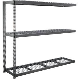 3 Shelf, Standard Duty Boltless Shelving, Add On, 96"W x 48"D x 48"H, Wire Deck
