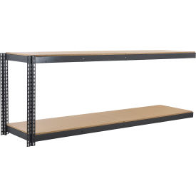 2 Shelf, Standard Duty Boltless Shelving, Add On, 96"W x 36"D x 36"H, Wood Deck