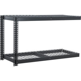 2 Shelf, Heavy Duty Boltless Shelving Add On 72"W x 24"D x 36"H Wire Deck
