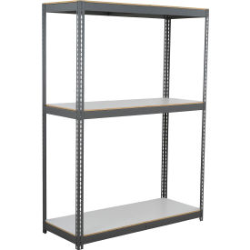 3 Shelf Heavy Duty Boltless Shelving Starter 72"Wx30"Dx120"H Laminate Deck